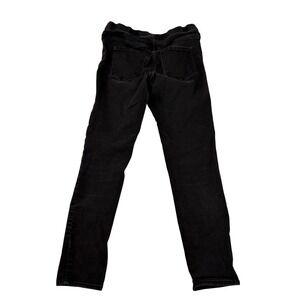 HM Womens Washed Black Skinny Denim Jeggings Pull On Elastic Waist Size 10